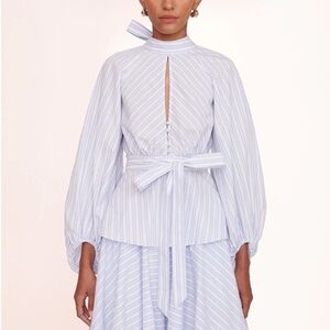 STAUD Danica Top in Mist Stripe